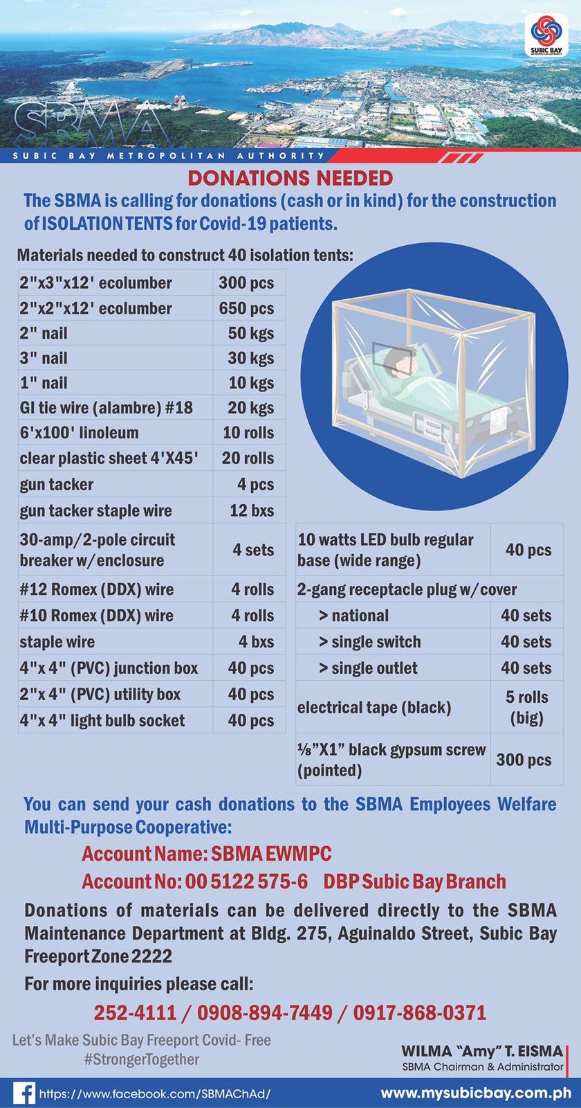 Donations Needed for Covid-19 Patients